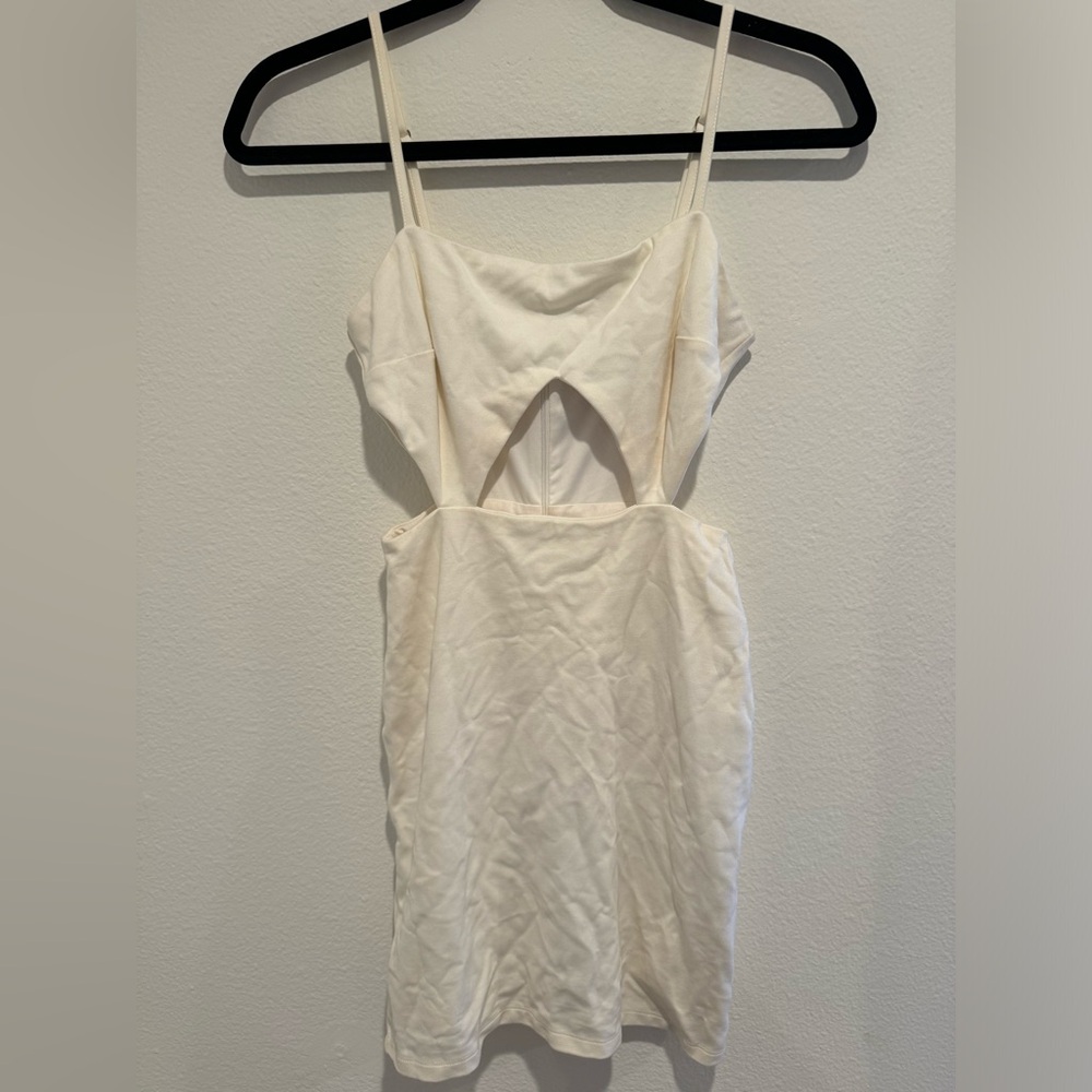Revolve white cutout mini dress
